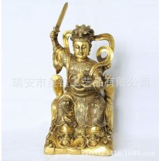 銅器工藝 九天玄女 驅(qū)邪避災(zāi) 招財(cái)納財(cái)納福八方
